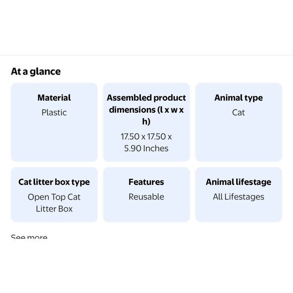 The PrettyLitter Linnea Open Cat Litter Box  minimalist white round bowl bed - Picture 10 of 11